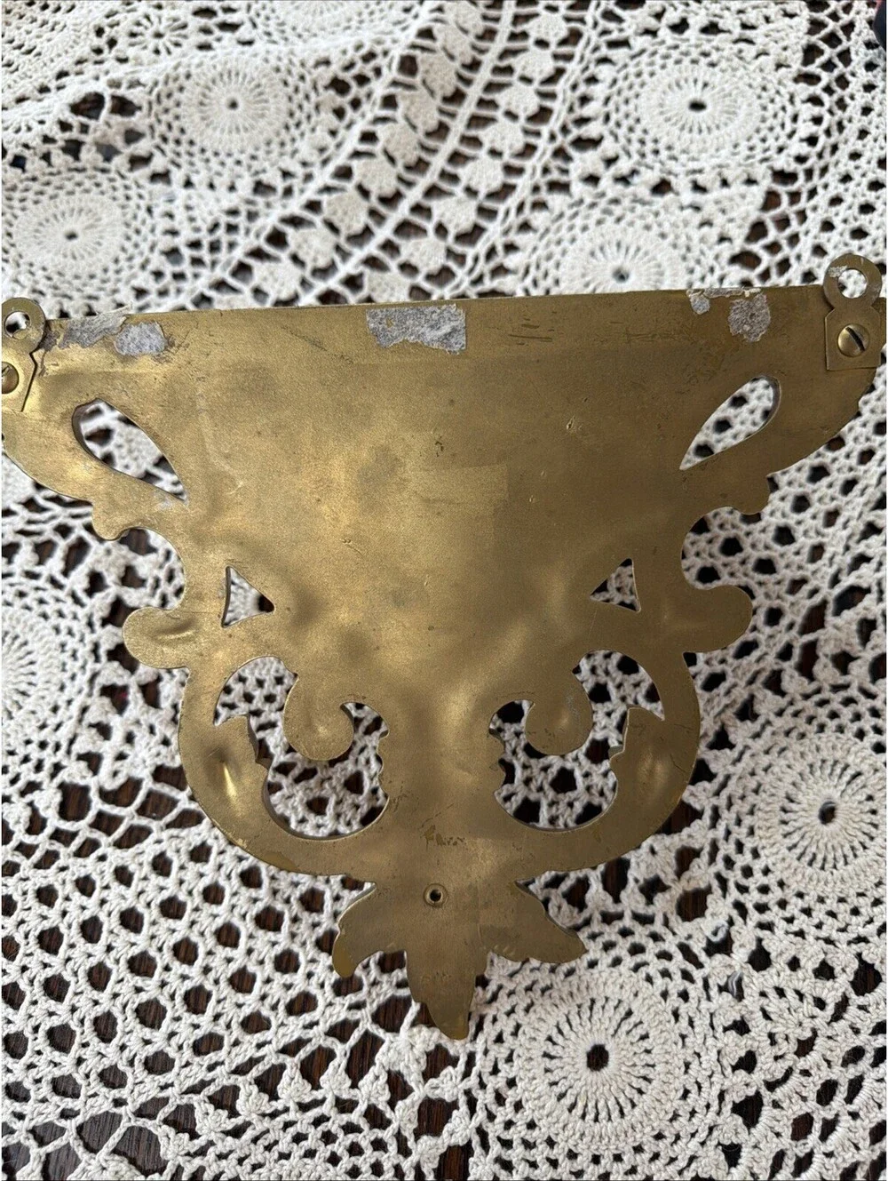 Vtg Homco Syroco Wall Pockets Planters Gold Hollywood Regency Shabby Chic